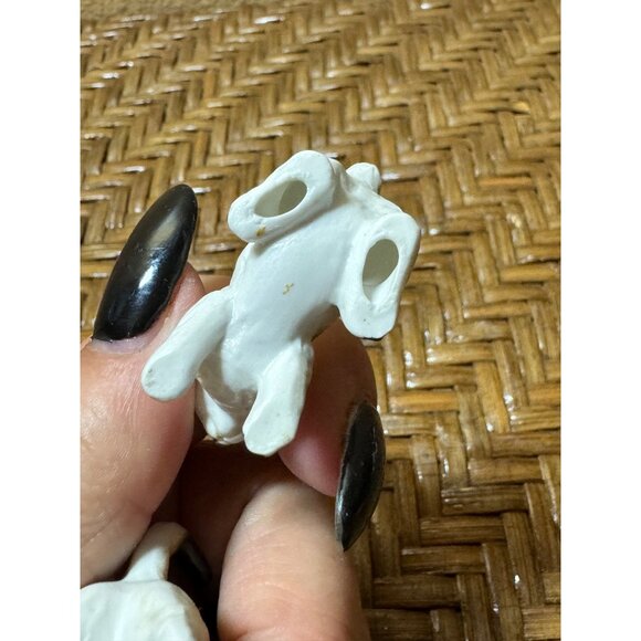 Vintage Ceramic Miniture Calico Cat Figurines Set Of 2 1 1/2" Tall - Picture 6 of 9